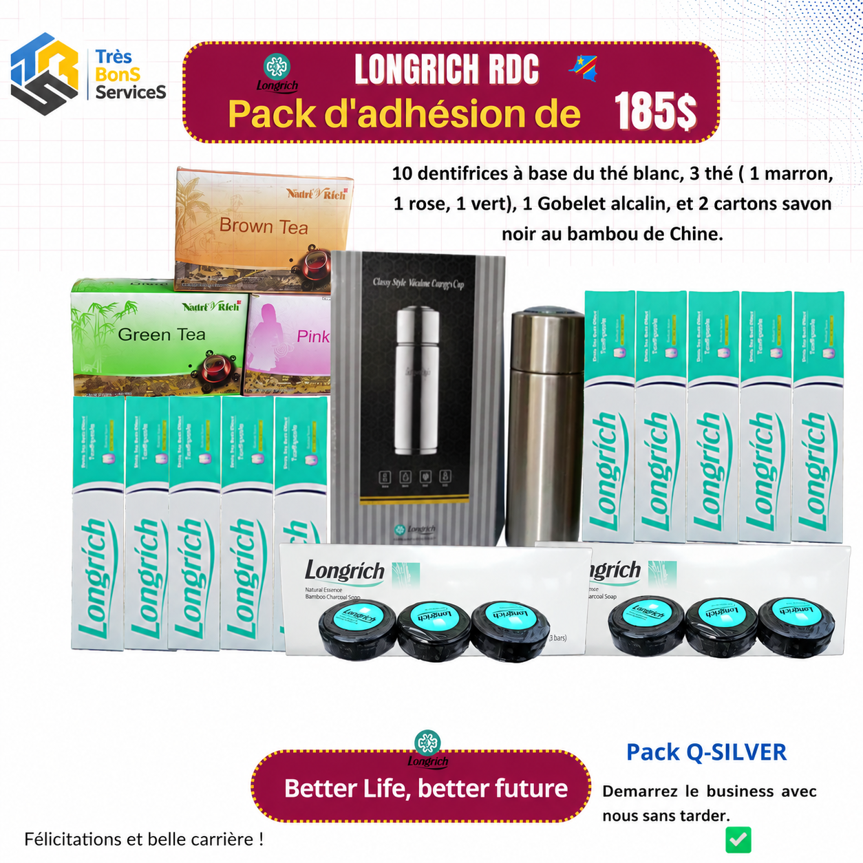 Pack  d'Adhésion Longrich- PACK SLIVER