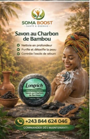 Savon noir au charbon de bambou