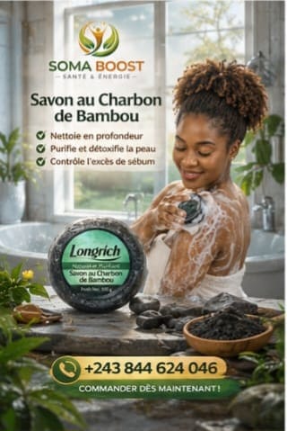 Savon noir au charbon de bambou