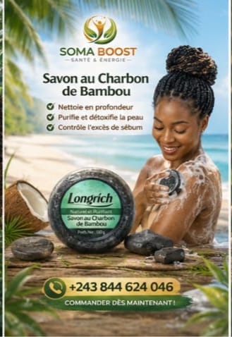 Savon noir au charbon de bambou