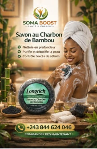 Savon noir au charbon de bambou
