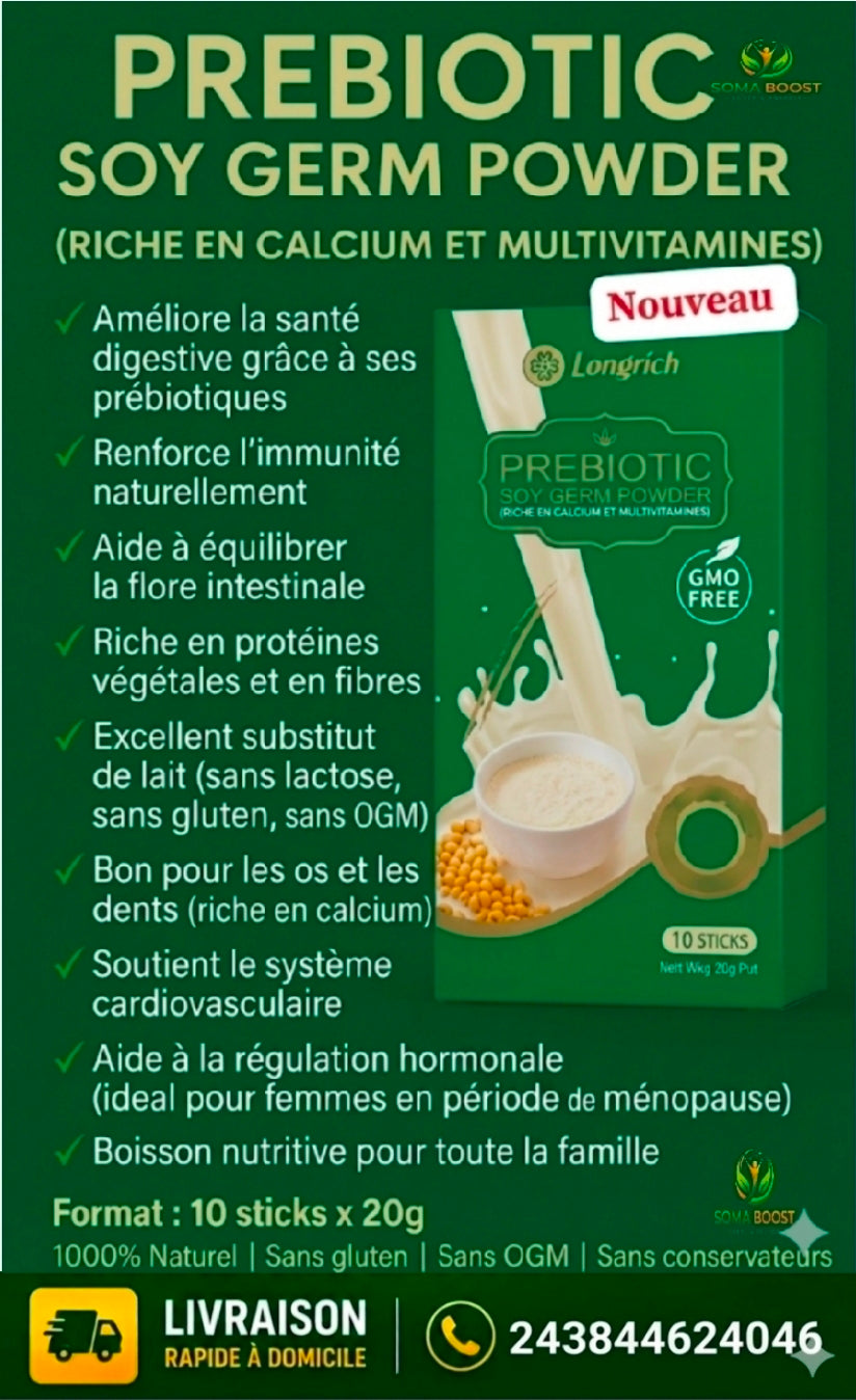 Prébiotique Longrich – À base de soja