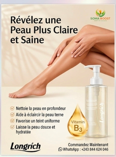 Gel de Douche  – Nicotinamide Éclat
