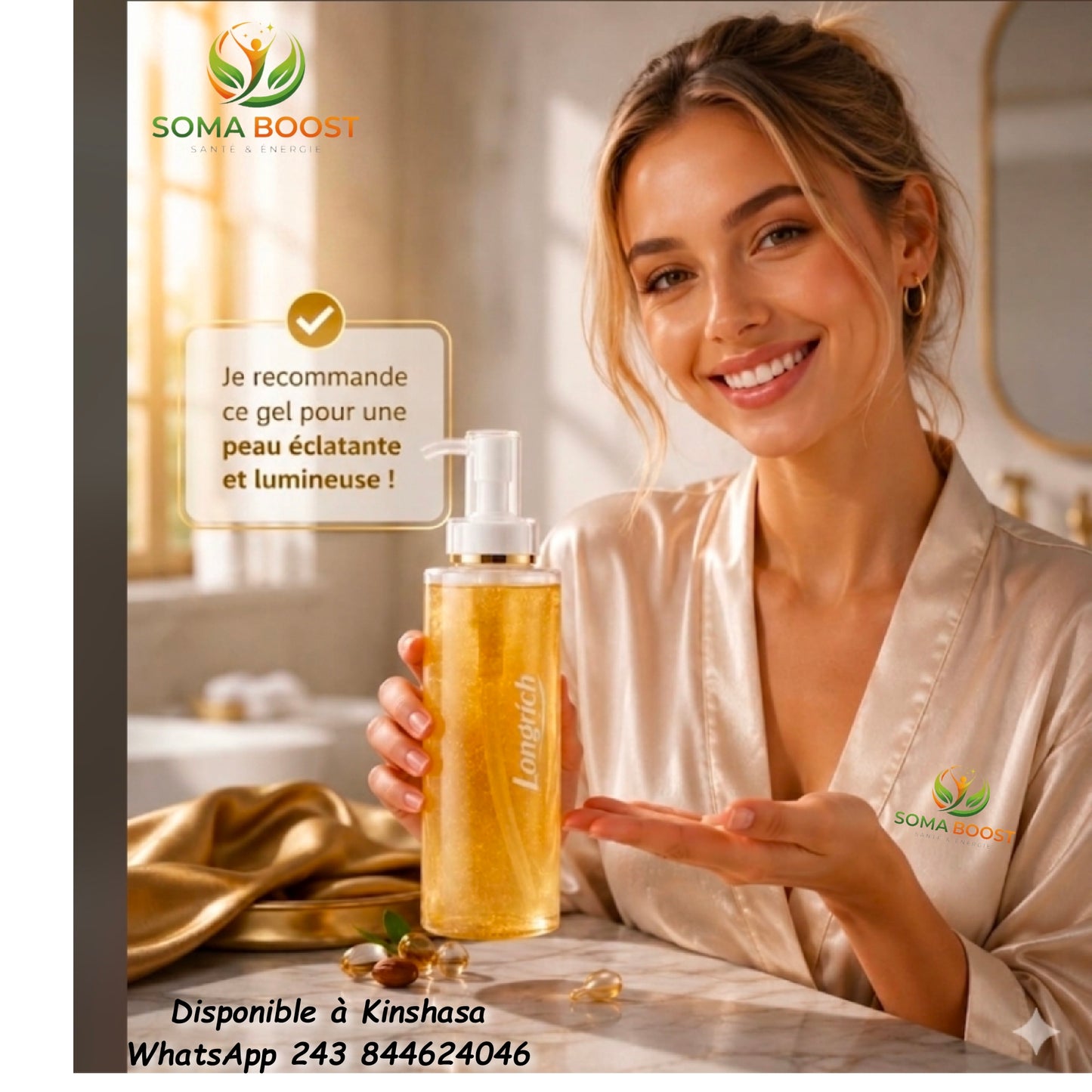 Gel de Douche  – Nicotinamide Éclat