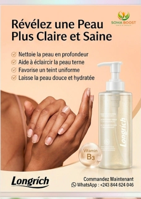 Gel de Douche  – Nicotinamide Éclat