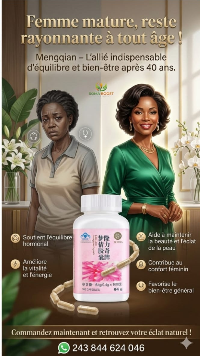 MENGQIAM : COMPLÉMENT HORMONAL POUR FEMME